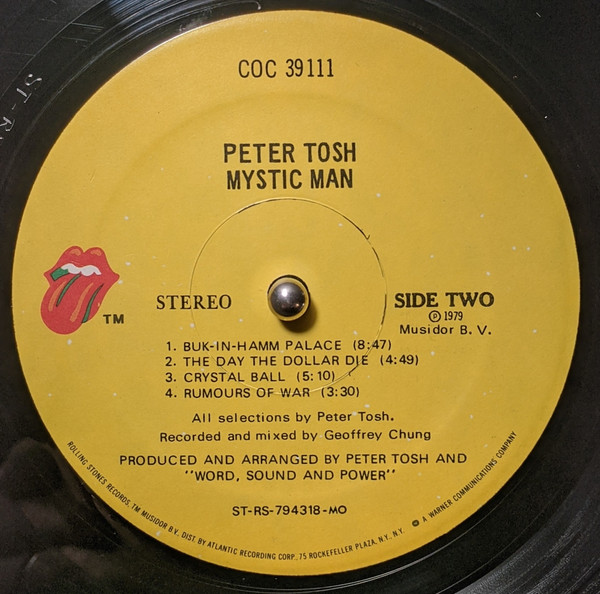 Peter Tosh - Mystic Man (LP, Album)