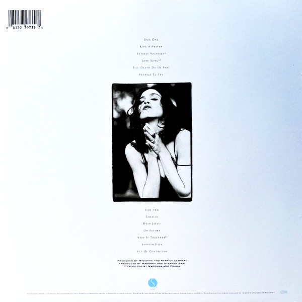 Madonna - Like A Prayer (LP, Album, RE)