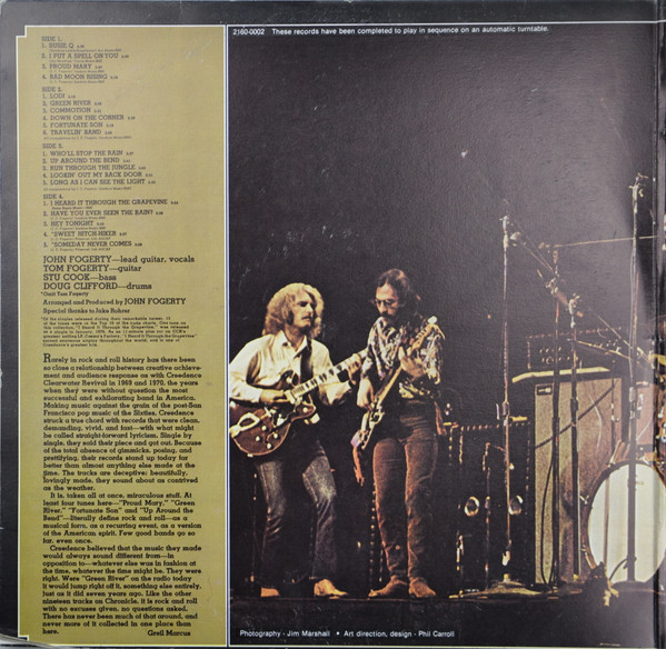 Creedence Clearwater Revival Featuring John Fogerty - Chronicle (The 20 Greatest Hits) (2xLP, Comp, RE, Gat)