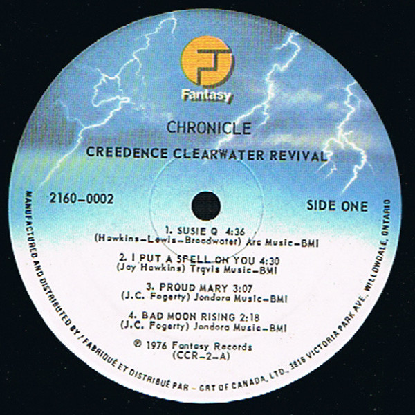 Creedence Clearwater Revival Featuring John Fogerty - Chronicle (The 20 Greatest Hits) (2xLP, Comp, RE, Gat)