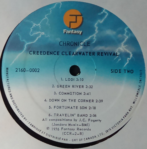 Creedence Clearwater Revival Featuring John Fogerty - Chronicle (The 20 Greatest Hits) (2xLP, Comp, RE, Gat)