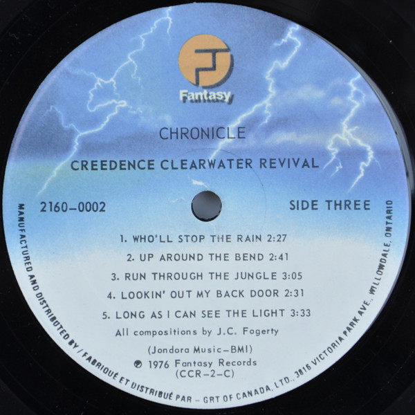 Creedence Clearwater Revival Featuring John Fogerty - Chronicle (The 20 Greatest Hits) (2xLP, Comp, RE, Gat)