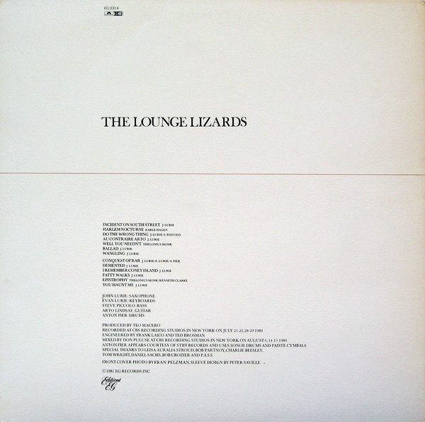 The Lounge Lizards* - The Lounge Lizards (LP, Album)