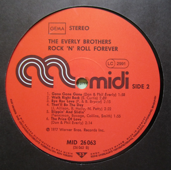 Everly Brothers - Rock 'N' Roll Forever  (LP, Comp)