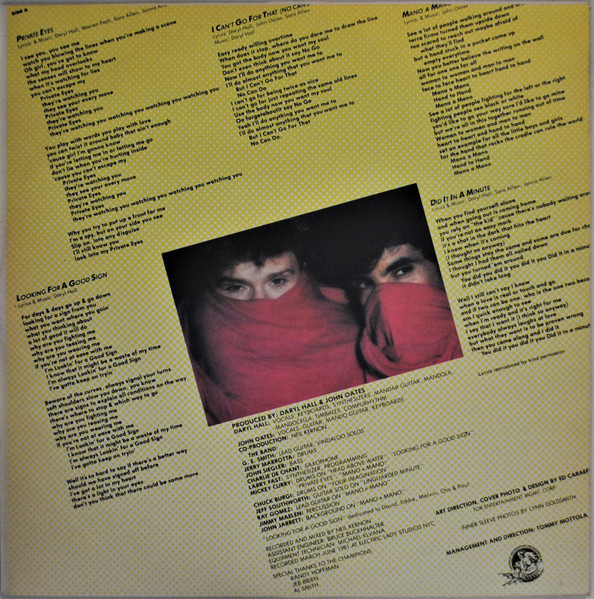 Daryl Hall & John Oates - Private Eyes (LP, Album)