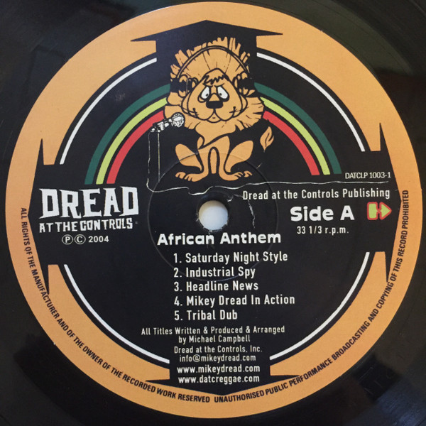 Mikey Dread - African Anthem (The Mikey Dread Show Dubwise) (LP, Album, RE)