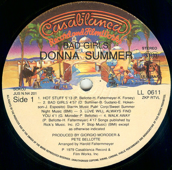 Donna Summer - Bad Girls (2xLP, Album, Gat)
