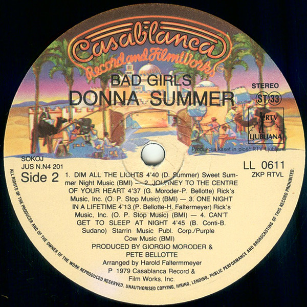 Donna Summer - Bad Girls (2xLP, Album, Gat)