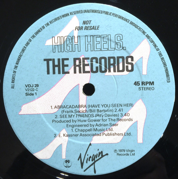 The Records - Shades In Bed (LP, Album + 12