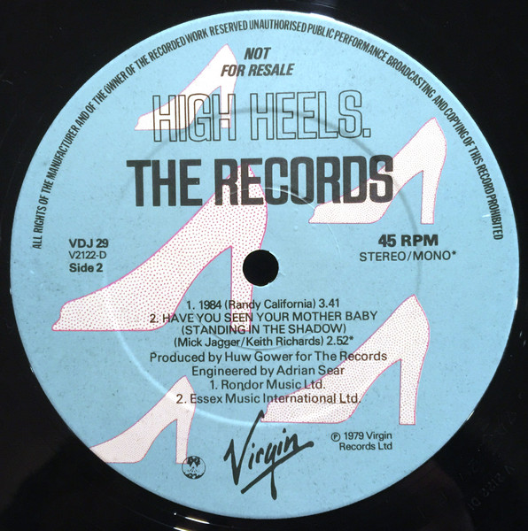 The Records - Shades In Bed (LP, Album + 12