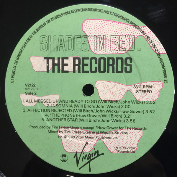 The Records - Shades In Bed (LP, Album + 12