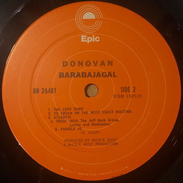 Donovan - Barabajagal (LP, Album, RE, Ter)
