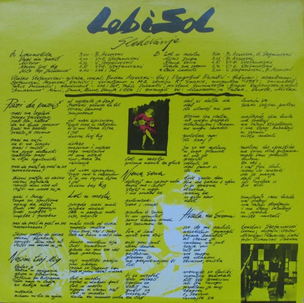 Leb I Sol - Sledovanje (LP, Album)