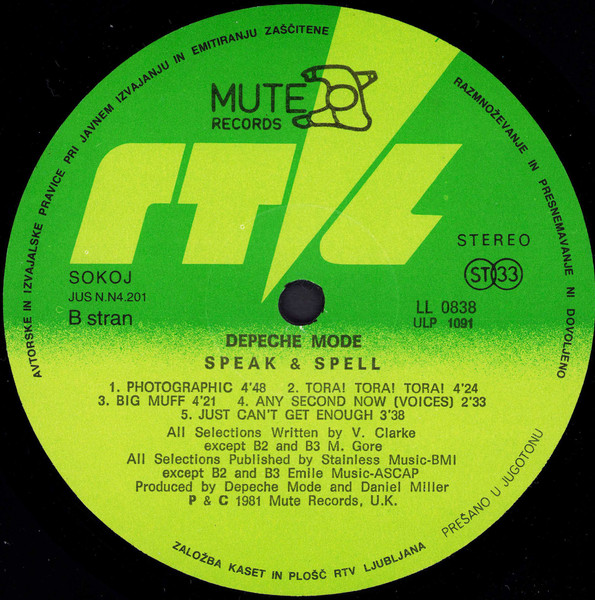 Depeche Mode - Speak & Spell (LP, Album)