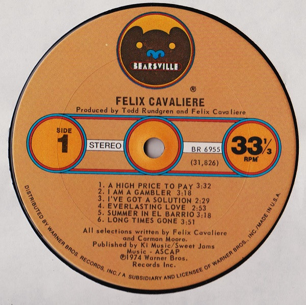 Felix Cavaliere - Felix Cavaliere (LP, Album)