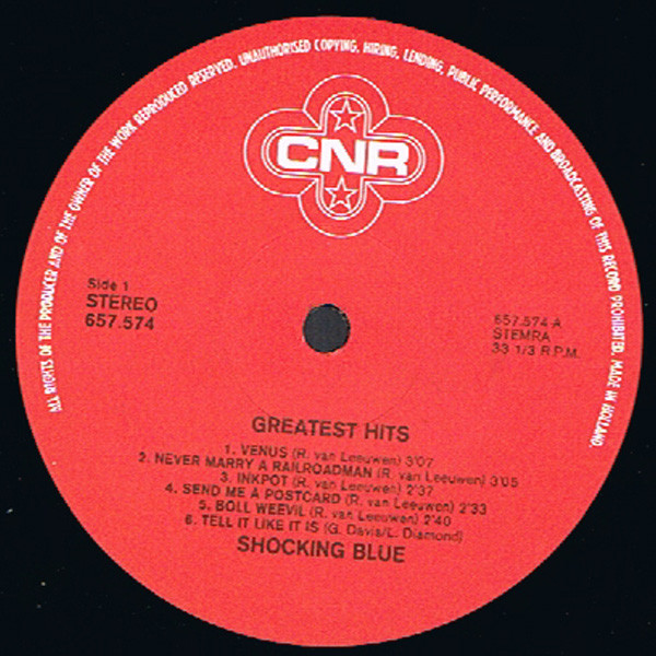 Shocking Blue - Greatest Hits (LP, Comp)
