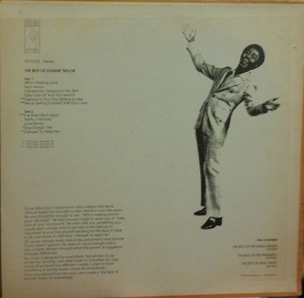 Johnnie Taylor - The Best Of Johnnie Taylor (LP, Comp)