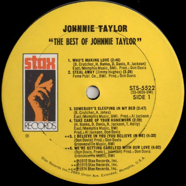 Johnnie Taylor - The Best Of Johnnie Taylor (LP, Comp)