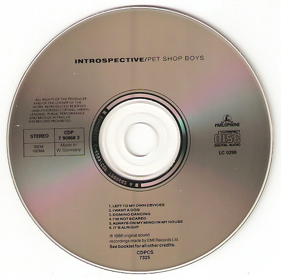 Pet Shop Boys - Introspective (CD, Album)