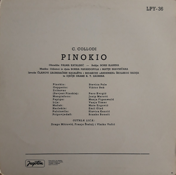 C. Collodi* - Pinokio (LP, Album)