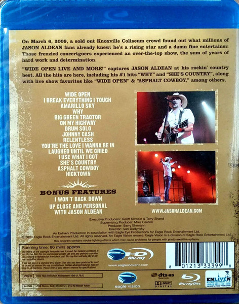 Jason Aldean - Wide Open Live & More! (Blu-ray)