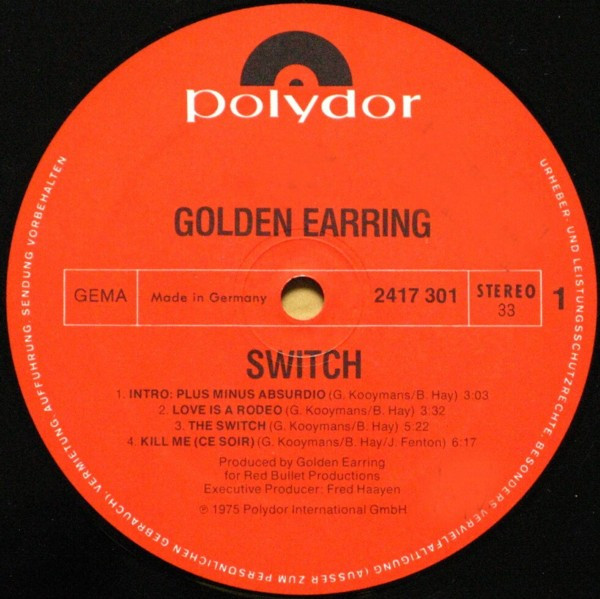 Golden Earring - Switch (LP, Album)