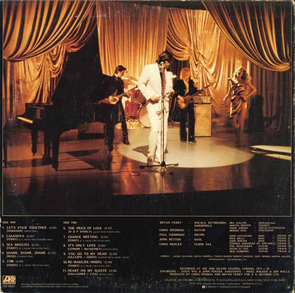Bryan Ferry - Let's Stick Together (LP, Album, PR)