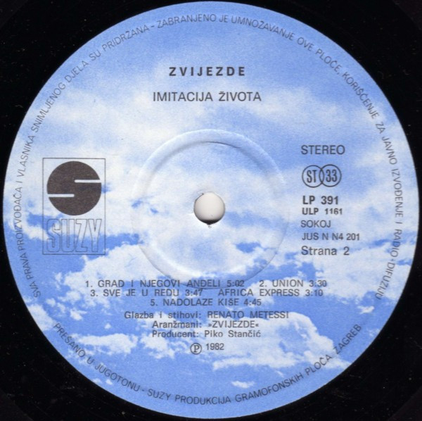 Zvijezde - Imitacija Života (LP, Album)