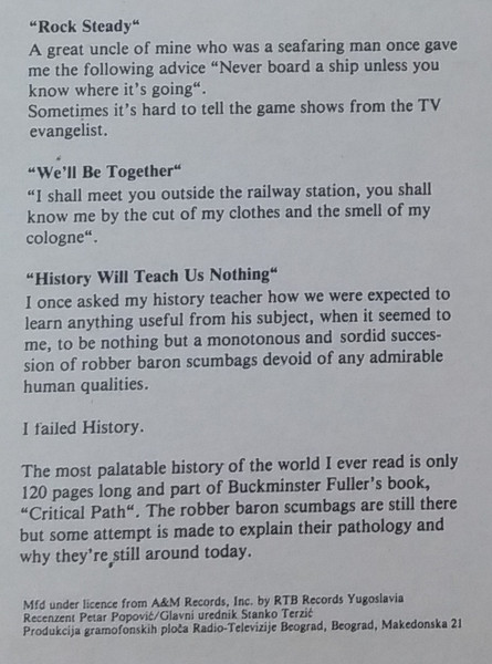 Sting - ...Nothing Like The Sun (LP, Album, Whi)