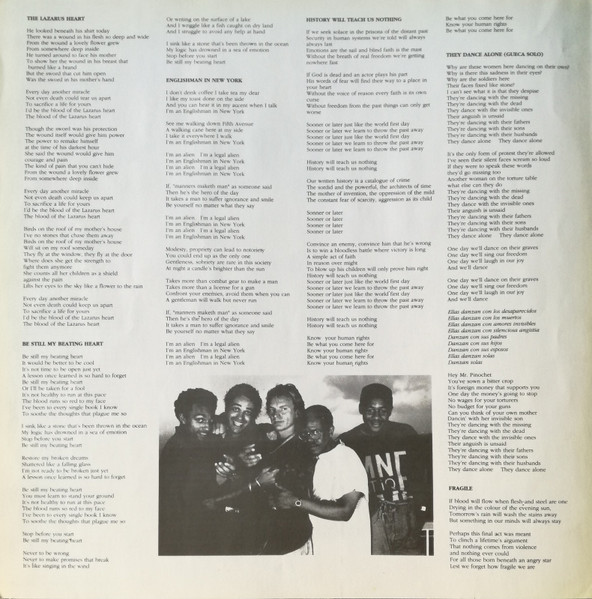 Sting - ...Nothing Like The Sun (LP, Album, Whi)