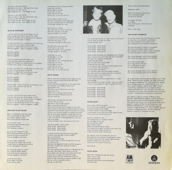 Sting - ...Nothing Like The Sun (LP, Album, Whi)