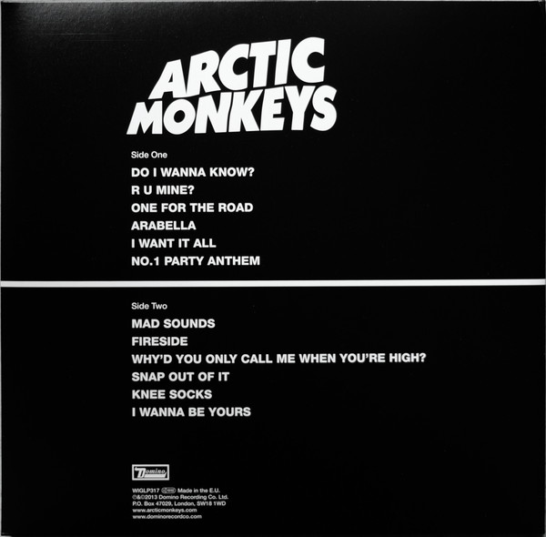 Arctic Monkeys - AM (LP, Album, RP, Gat)