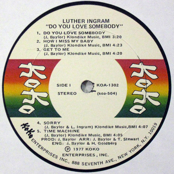 Luther Ingram - Do You Love Somebody (LP, Album)