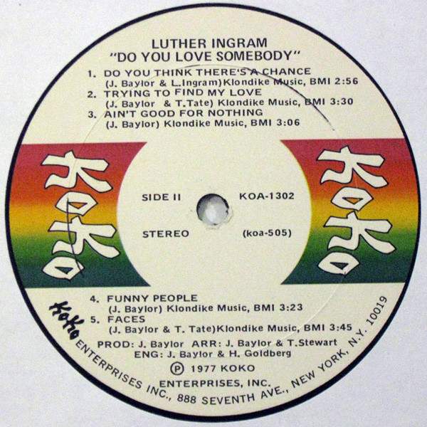 Luther Ingram - Do You Love Somebody (LP, Album)