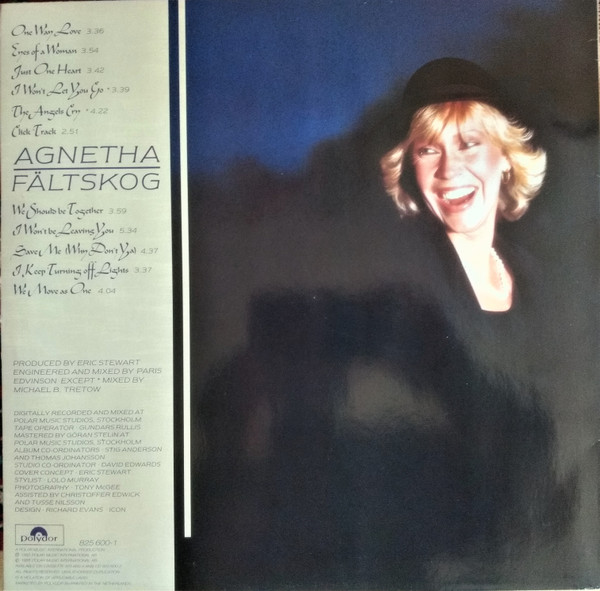 Agnetha Fältskog - Eyes Of A Woman (LP, Album, Emb)