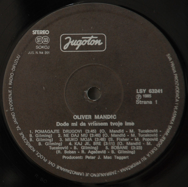 Oliver Mandić - Dođe Mi Da Vrisnem Tvoje Ime (LP, Album)