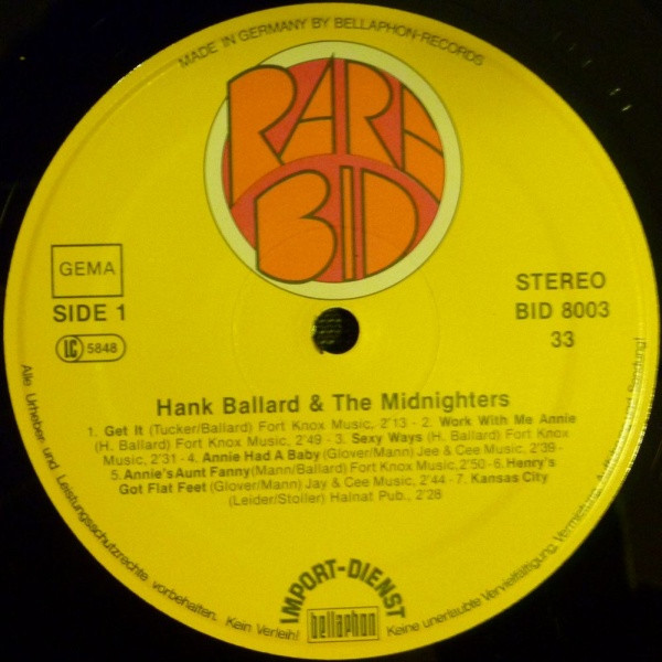 Hank Ballard And The Midnighters* - 14 Hits (LP, Comp)