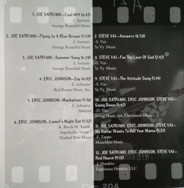 G3 (6), Joe Satriani, Steve Vai, Eric Johnson (2) - G3 - Live In Concert (CD, Album)