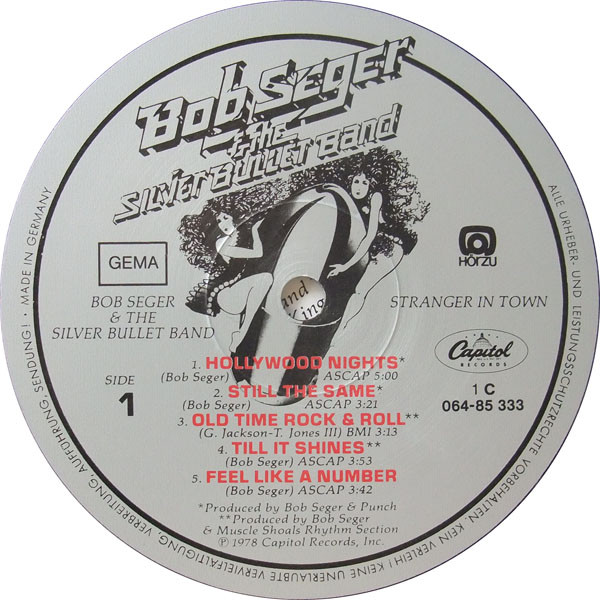 Bob Seger & The Silver Bullet Band* - Stranger In Town (LP, Album)