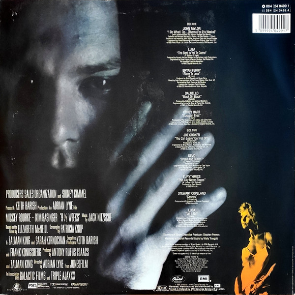 Various - 9½ Weeks (Original Motion Picture Soundtrack) (LP, Comp)