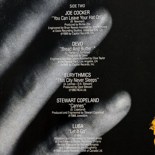 Various - 9½ Weeks (Original Motion Picture Soundtrack) (LP, Comp)