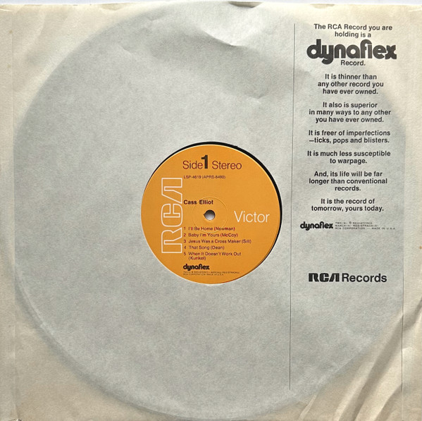 Cass Elliot - Cass Elliot (LP, Album, Gat)