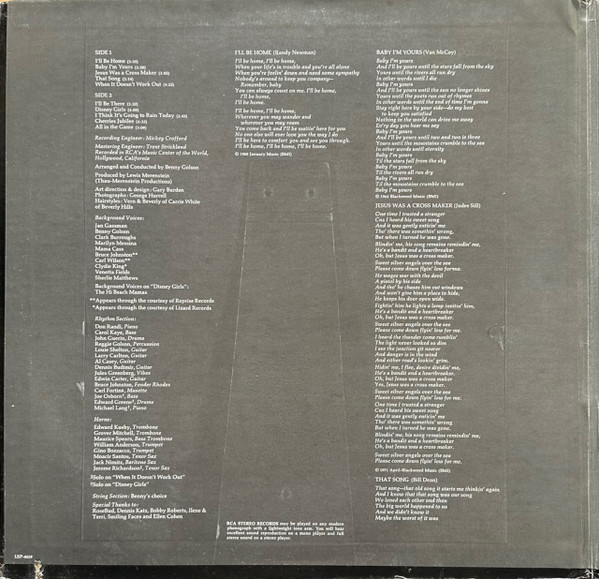 Cass Elliot - Cass Elliot (LP, Album, Gat)