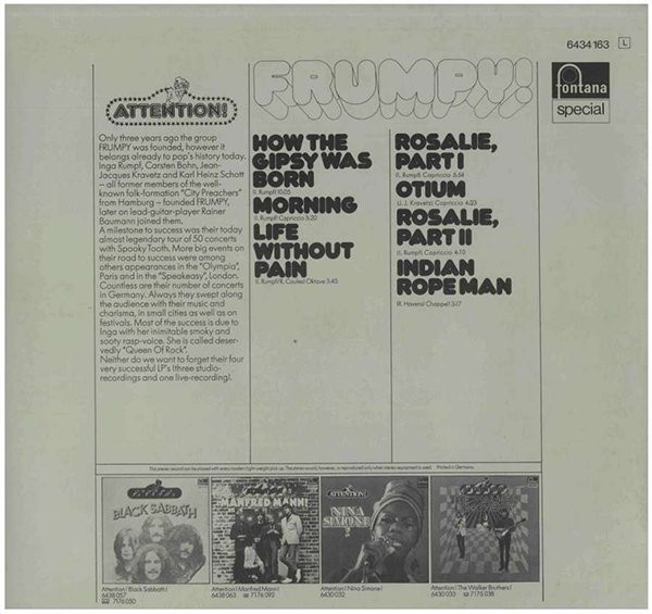 Frumpy - Attention! Frumpy! (LP, Comp)