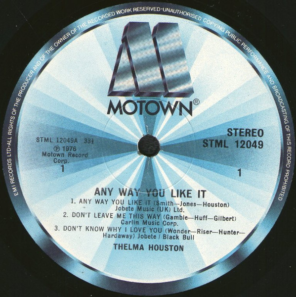 Thelma Houston - Any Way You Like It (LP, Album)
