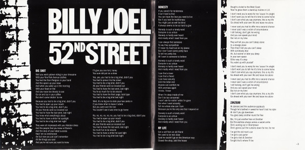 Billy Joel - 52nd Street (CD, Album, Enh, RE, RM)