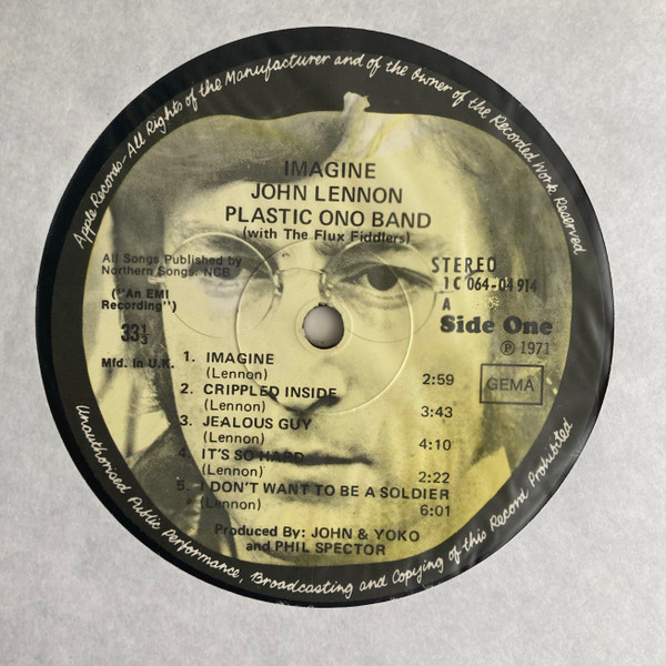 John Lennon - Imagine (LP, Album, RE)