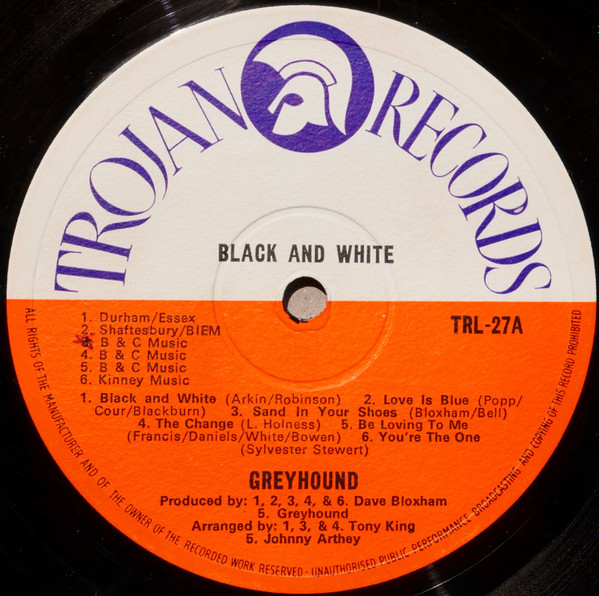 Greyhound (4) - Black And White (LP, Album)