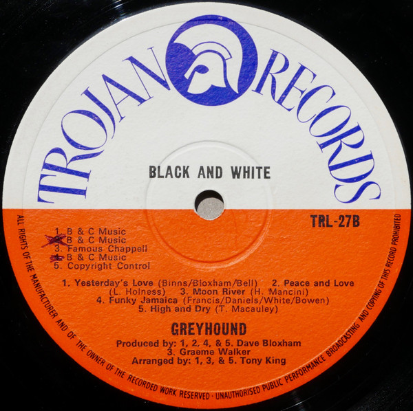 Greyhound (4) - Black And White (LP, Album)