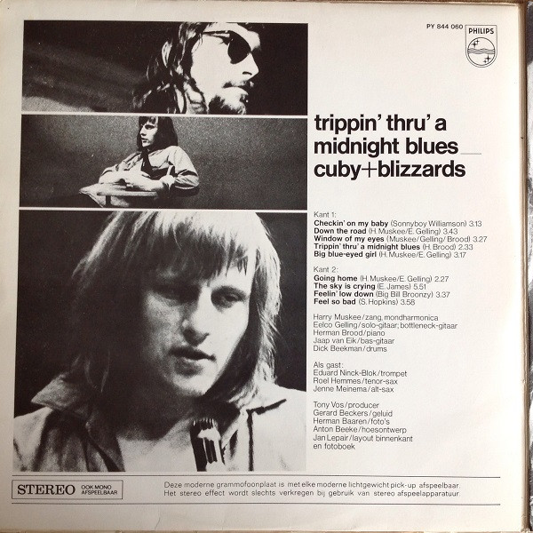 Cuby+Blizzards* - Trippin' Thru' A Midnight Blues (LP, Album, Gat)